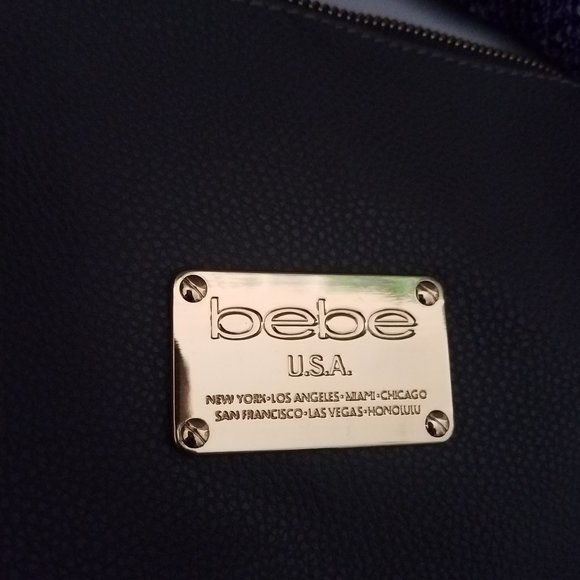 Gray Gold Zip Logo Crossbody Bag - Picture 5 of 6